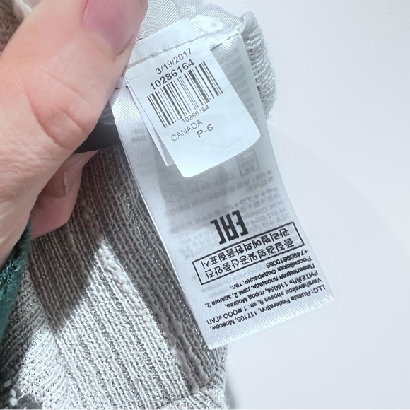 NWOT Banana Republic Light Gray/White High Rise Shorts - Picture 4 of 8